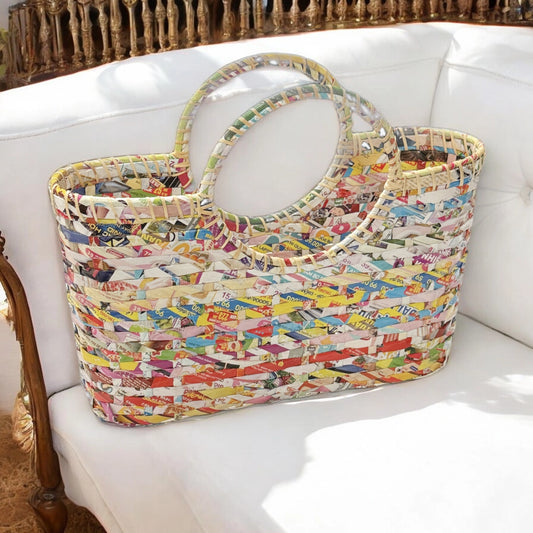 Recycled Newspaper Tote
