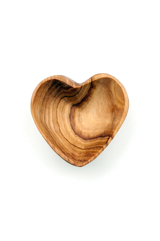 Olive Wood Heart Bowl