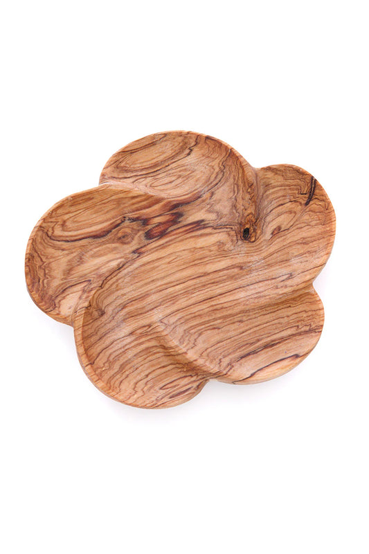 Olive Wood Flower Dish