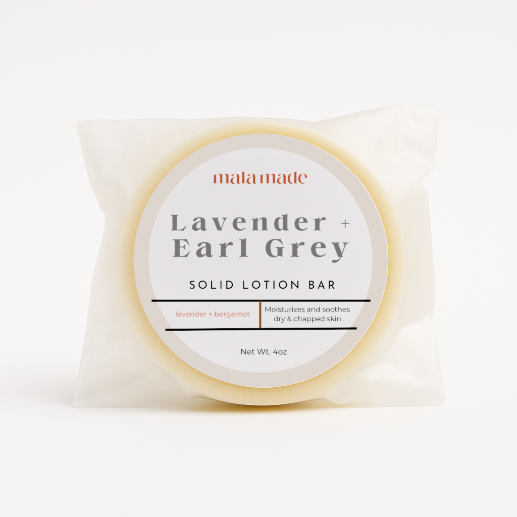 Solid Lotion Bar / Lavender Earl Grey
