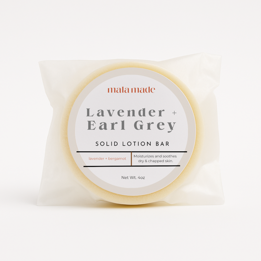 Solid Lotion Bar / Lavender Earl Grey