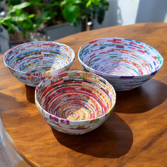 Recycled Newspaper Dish